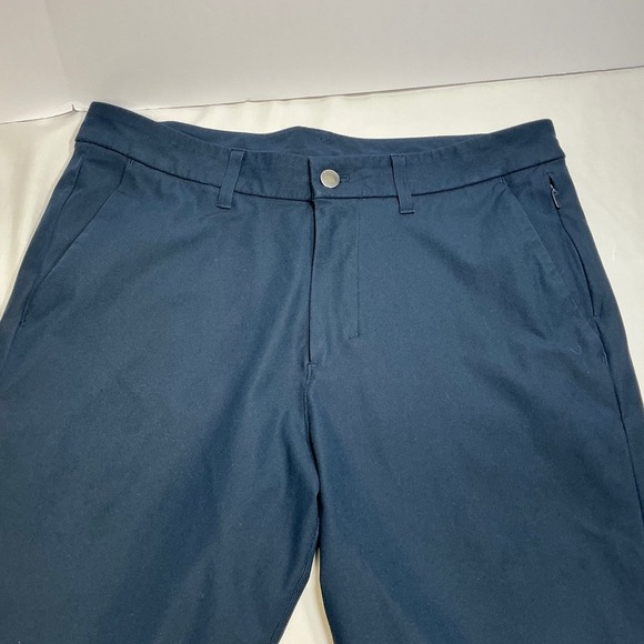 Lululemon Pants‎ Slim Fit Navy Blue Stretch Pants Size 32 - Picture 1 of 10